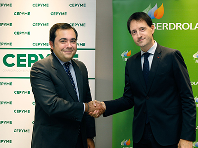foto noticia Iberdrola y CEPYME suscriben un convenio que proporcionará asesoramiento en eficiencia energética a pymes y autónomos.